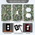 thumbnail image 5 of Switch Panel Switch Decoration 2.76x4.53x0.28 Inches Unused Outlet Cover Switch Plate Wall Plates Living Room Kitchen Bedroom Study Switches Colored Plum, 5 of 8