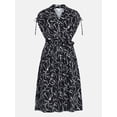 thumbnail image 4 of Time and Tru Women's Short Sleeve Midi Linen Shirt Dress, Sizes XS-XXXL, 4 of 4