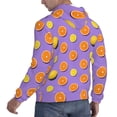 thumbnail image 6 of Naloa Yellow Lemon And Orange Men's Casual Hooded Collar Drawstring Hoodies Pullover Sweatshirts Casual Long Sleeve Shirts-Large, 6 of 7