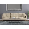 thumbnail image 3 of Safdie & Co. 44"L Coffee Table Glass Black Metal, 3 of 4
