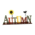 thumbnail image 4 of Tablero decorativo con letras para decoración de cosecha de otoño, decoración rústica para el hogar, letrero de escritorio para fiestas, festivales, Estilo G, 4 of 8