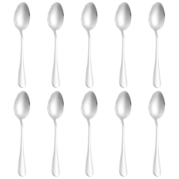 Cucharas de té helado, cuchara mezcladora de mango largo de acero inoxidable con revestimiento de titanio dorado, cucharas de café, cuchara de barra agitadora, cuchara de cóctel, cuchara de café con