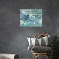 thumbnail image 4 of Dragonfly Wall Art Green Dragonfly Pictures Wall Decor Farmhouse Rustic Dragonfly Lotus Flower Canvas Painting Prints Modern Artwork Decoration for Bathroom Bedroom Living Room 16"x12", 4 of 6