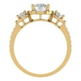 thumbnail image 4 of Three-Stone Engagement Ring for Women - 1.46ct Moissanite in 14K Yellow Gold Promise Ring, 4 of 6
