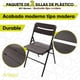 thumbnail image 3 of Silla para jardín plegable acabado tipo madera plástico HDPE ligera Folding chair compacta para terraza eventos paquete de 2 sillas, 3 of 5