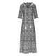 thumbnail image 5 of Vestido Corto de Verano de Moda con Cuello en V Vestido de Manga Corta Impreso, Vestido Casual Floral para Primavera Y Verano Diario, Fiesta Y Fecha, 5 of 8
