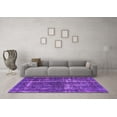 thumbnail image 3 of Ahgly Company Indoor Square Persian Purple Bohemian Area Rugs, 7' Square, 3 of 4