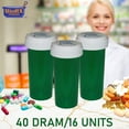 thumbnail image 3 of Pharmacy Vials Reversible Child Resistant Cap - Push Down and Turn - Green - 40 dram - 16 pcs (Prescription Vial, Medicine Container, Pill Bottle) by BioRx Sponix, 3 of 5
