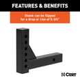 thumbnail image 6 of CURT 45059 Replacement Shank for Adjustable Trailer Hitch Ball Mount #45799 or #45049, Fits 2-Inch Receiver, 6 of 6