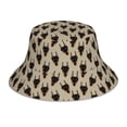 thumbnail image 1 of Easygdp Chapeau de Pêcheur Mignon Chien Noir pour Réflexion Double Face pour Extérieur et Marche Nocturne, Unisexe, 1 of 6