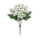 thumbnail image 2 of Flores artificiales rojas, blancas, amarillas, rosas y naranjas | Flores artificiales de plástico para decoración del hogar | Ramo decorativo de 31 cm para uso en interiores y exteriores, 2 of 6