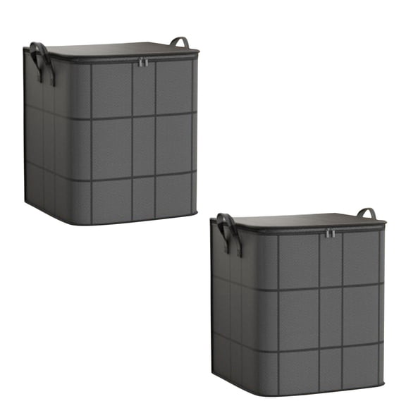 2Pack Extra Large Foldable Moving Bags - Waterproof Storage Bags with Zippers & Carrying Handles, Packing Bags Moving Boxes for Clothes Bedding Toys Pillows, 180L