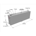 thumbnail image 2 of RDS Réservoirs de Transfert de Liquide 71083 Point Approuvé; Essence Ou Diesel; Capacité de 45 Gallons; Rectangle; Motif Diamant; Aluminium; Utilisé pour Transférer du Carburant aux Automobiles/bateaux/4 Roues/générateurs, 2 of 3