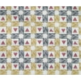 thumbnail image 4 of oneOone Cotton Flex Fabric Check & Triangle Ikat Printed Craft Fabric BTY 40 Inch Wide, 4 of 4