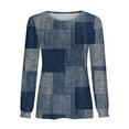 thumbnail image 3 of Womens Orange V-Neck Long Sleeve Top, 3 of 4