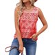 thumbnail image 1 of Blusa de verano sin mangas con cuello redondo y estampado holgado para mujer, estilo étnico, para viajes al aire libre, 1 of 3