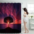 thumbnail image 2 of Clearance Shower Curtain 70x70 Inch With 12 Plastic Hooks Waterproof Shower Curtain Bathroom Heavy Side Shower Curtain Machine Washable Quick Dry Shower Curtain Liner Long, 2 of 8