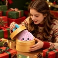thumbnail image 5 of Cute Dumpling Plush Toy, Soft Bao Bun Stuffed Animal with Steamer Carry Case, Kawaii Plush Toy, Collectible Christmas Gift Toy for Birthday Holiday, 5 of 9