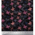 thumbnail image 1 of Soimoi Moss Georgette Fabric Dot & Butterfly Fabric Prints by Yard 42 Inch Wide, 1 of 3