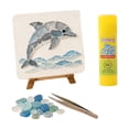 thumbnail image 2 of Kiddiway Sea Glass Art Kit - DIY Mosaic Craft Set with Adhesive, Great for Sea Glass Crafts and Glass Art Projects, Fun Craft Kits for Adults and Kids, Creative Home Decor,H, 2 of 8