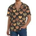 thumbnail image 3 of Balery Heart Men's Casual Button Down Shirt Short Sleeve Textured Summer Cuban Beach Shirts-3X-Large, 3 of 7