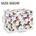 thumbnail image 5 of Yayeee Collapsible Cube Storage Bin with Lid Fabric Closet Decorative Basket with Handles, Rainbow Stars Pattern, 5 of 7