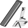thumbnail image 1 of Support de Cellulaire en Aluminium Vertical et Horizontal Ultra Fin Noir, Support de Cellulaire à Angle Réglable pour Accessoires de Téléphone Intelligent iPhone Samsung, 1 of 5