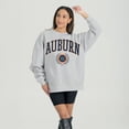 thumbnail image 2 of Women's Gameday Couture Ash Auburn Tigers Oversized Tradition Refined Premium Fleece Sweatshirt, 2 of 3