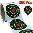 thumbnail image 2 of 3-Inch Splatter Target Stickers Roll - Self-Adhesive Reactive Paper Bullseyes 2 of 4