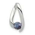 thumbnail image 1 of FB Jewels 14K White Gold 4mm Tanzanite Pendant, 1 of 2