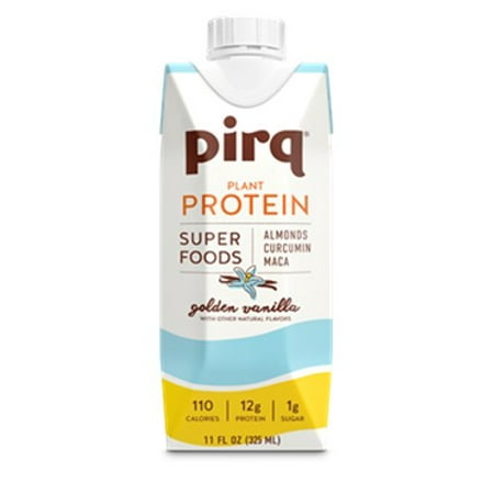 PIRQ Natural Plant Protein, Golden Vanilla, 11 fl. oz.