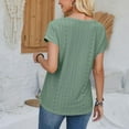 thumbnail image 5 of Sleeveless Tops For Women Blue Professional Blouses for Women for Work Try Before You Buy, 5 of 7