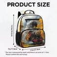 thumbnail image 7 of KUIFORTI Train Print Toddler Backpack Boys Kids School Bag with Multiple Storage Pockets Adjustable Straps 13.5 Inch for Preschool Kindergarten Daily Use, 7 of 7