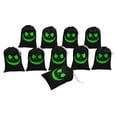 thumbnail image 4 of Darling Souvenir Black Carved Angry Face Halloween Party Supplies Favor Bags Gift Pouches 15 Pieces, 4 of 5