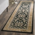 thumbnail image 2 of SAFAVIEH Lyndhurst Isadora Floral Runner Rug, Black/Tan, 2'3" x 18', 2 of 9