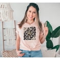 thumbnail image 2 of Mama Fun Groovy Leopard Lightning Shirts for Adult Women for Mother's Day Mom T-Shirt Outfit Peach Shirt Adult X-Large, 2 of 3