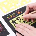 thumbnail image 2 of Scratch Art Kit Creative Fashion DIY Scratch Art Paper Scratch Art Pad for Kids, 2 of 10