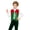 Green, variant on Boys Sequin Vest Sleeveless Open Front Christmas Waistcoat with Pointed Collar Elf Xmas Party Top Red 4