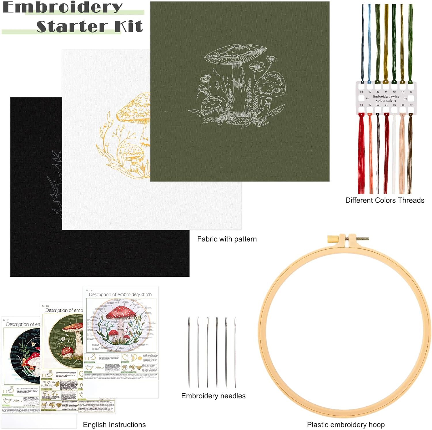 Vetpw 3-Pack Embroidery Kit for Beginners photo 6
