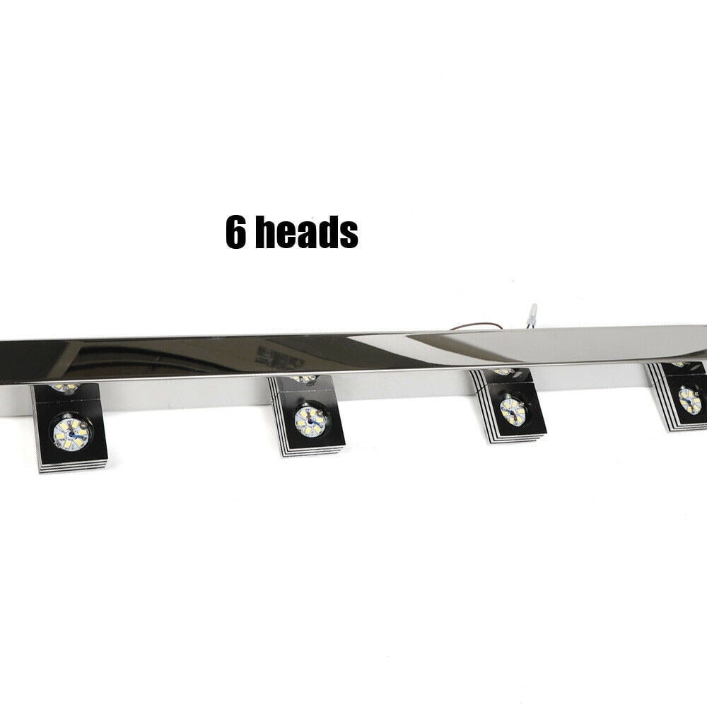 Front Wall Lamp Modern 6 Heads Bathroom Vanity LED Crystal Mirror Light Fixture