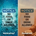 thumbnail image 6 of (2 Pack) No Food Or Drink Allowed OSHA Notice Sign 7 Inch X 10 Inch Indoor / Outdoor Rust-Free Aluminum Metal Signs for Workplace, Workshop, and Construction Site, Made in the USA, 6 of 8