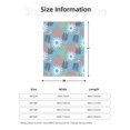thumbnail image 4 of Throw Blanket for Couch Sofa and Bed, Summer Foliage Super Soft Plush Throw Blanket, Fuzzy Cuteness Comfy Warm Washable Flannel Blanket & Throws for All Season 60"x50", 4 of 5