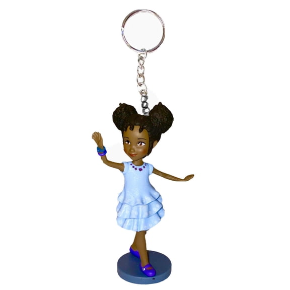 Fancy Nancy Bree James PVC Key Ring Keychain Ornament Figure Figurine Charm 3”