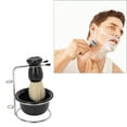 thumbnail image 4 of Brosse à Raser pour Barbe, Ensemble de Brosses à Raser Grande Capacité 3 Pcs pour Hommes pour la Maison, 4 of 7