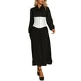 thumbnail image 2 of INSPIRE CHIC Women's Lace Up Back Steel Boned Waist Underbust Tight Shaper Corset White XS, 2 of 4