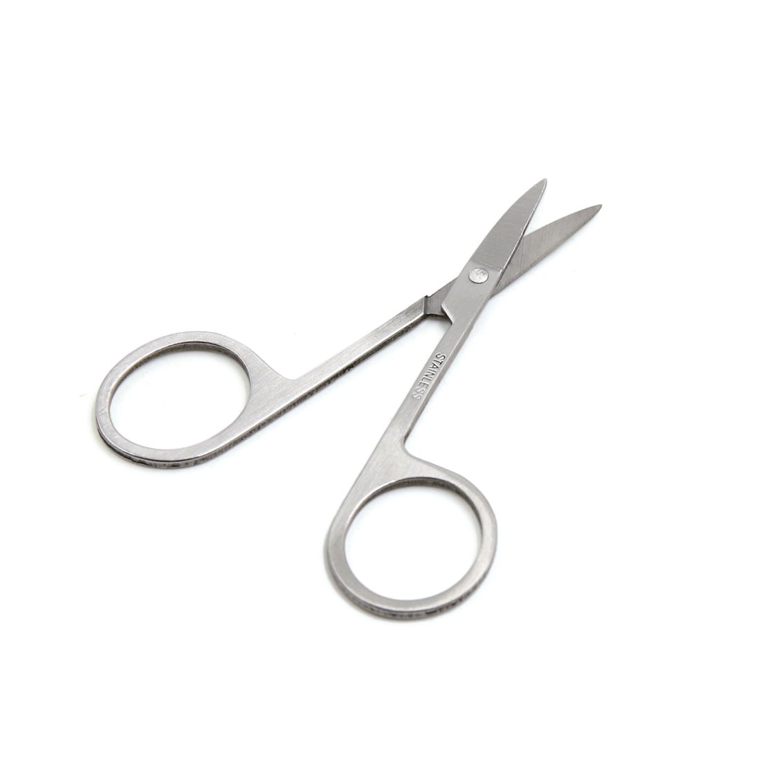 Unique Bargains Stainless Brow Shaping Scissors Eyebrow Eyelash Extensions Moustache Beard Facial Hair Trimming Silver