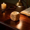 thumbnail image 7 of Shoreew Christian Prayer Dice Handmade Wooden 6-Sided Decision Dice with Faith Engravings Religious Inspirational Dice for Family Group, 7 of 7