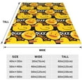 thumbnail image 2 of Cute Rubber Duck Throw Blanket Ultra Soft Warm Yellow Cartoon Smile Ducks Decorative Fleece Blankets for Chair Car Couch Sofa Couch Living Room Travel 50"x 60" All Season Duck Gift for Kids Adults, 2 of 6