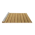 thumbnail image 2 of Ahgly Company Machine Washable Indoor Round Abstract Brown Contemporary Area Rugs, 7' Round, 2 of 4