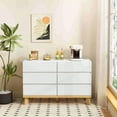 thumbnail image 7 of 6-Drawer Dresser,White Double Dresser,Wood Storage Cabinet for Living Room,Chest of Drawers for Bedroom, 7 of 7